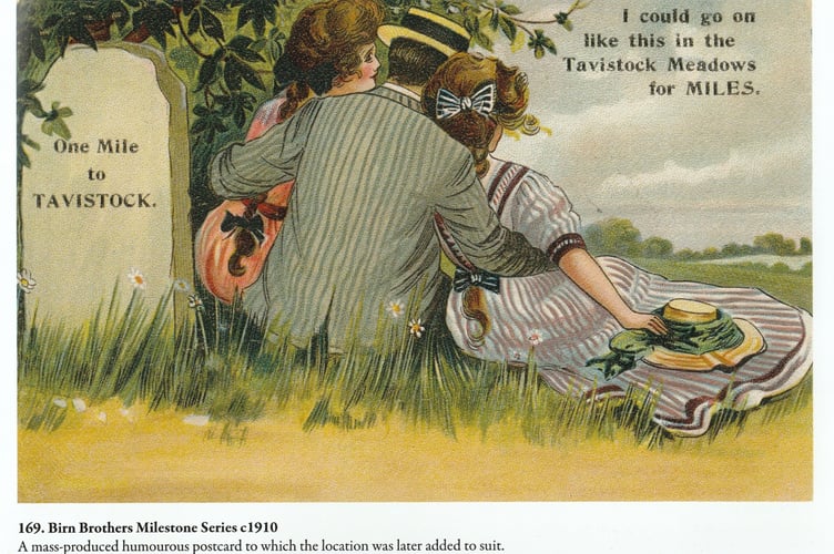Another Edwardian era vintage postcard with a Tavistock theme.