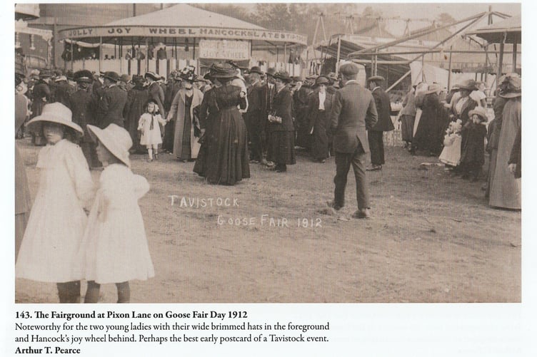 The fairground in Pixon Lane on Goose Fair Day.