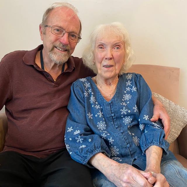 Couple celebrate wedding in their eighties
