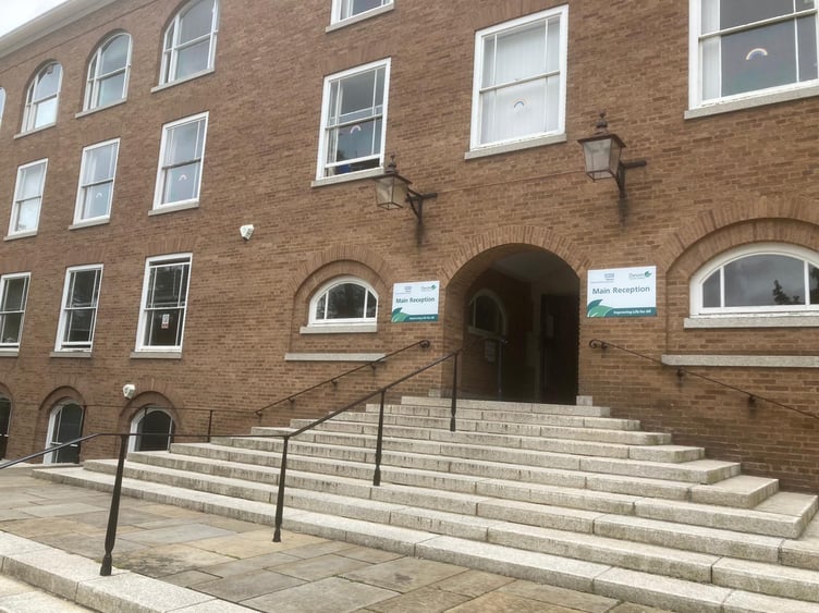 County Hall in Exeter, headquarters of Devon County Council