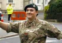 Army cadet will leave on a high after successfully commanding civic parade