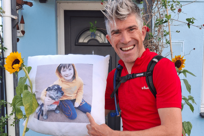 Rob will run the London Marathon to raise money for the Sick Children's Trust, which supported his family during his son's illness.