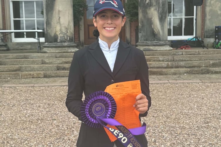 Eliza has secured a place at next year’s Badminton Horse Trials