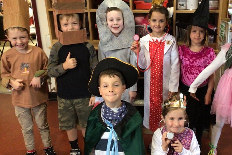Children came to Horrabridge School and entered the creative world of Julia Donaldson for a day.