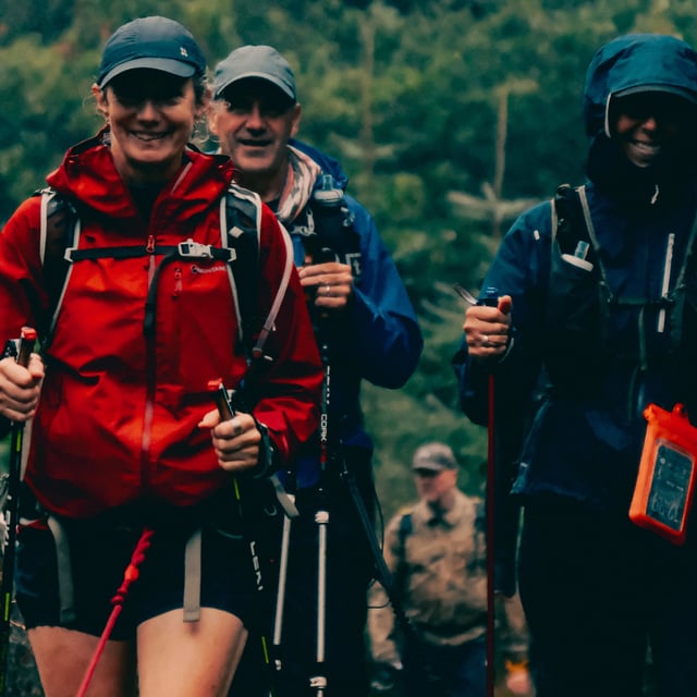 Intrepid trekkers tackle moor for rescuers