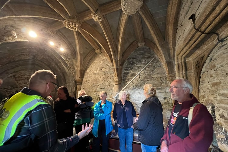Going underground on a guided walk beneath Tavistock for the town's popular Heritage Open Days programme.