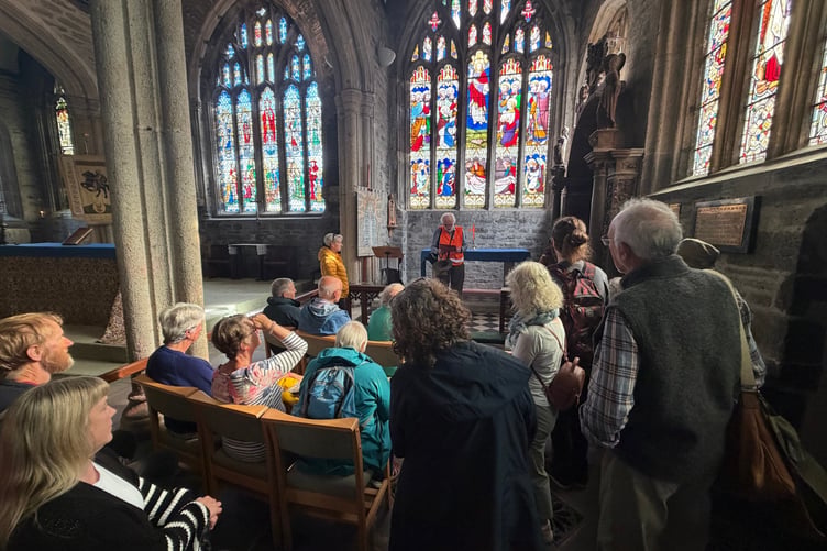 A Tavistock Heritage Open Days guided walk and talk in St Eustachius' Church.