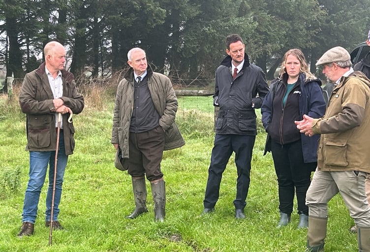 Dartmoor farmers meeting the farming minister at a recent Farmers Forum.