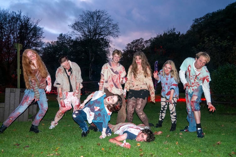 A Halloween 'zombie apocalypse' is happening in Devon