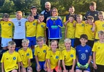 Okehampton Argyle’s under-11s get a new kit for the season