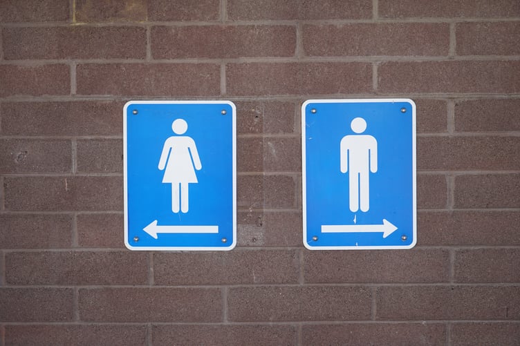public toilet sign