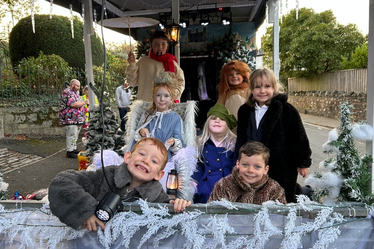Family group from Spreyton and Okehampton pay tribute to Narnia.