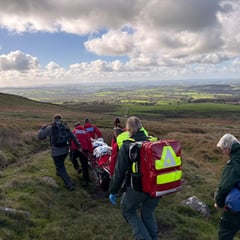 Injured runner rescued from moor