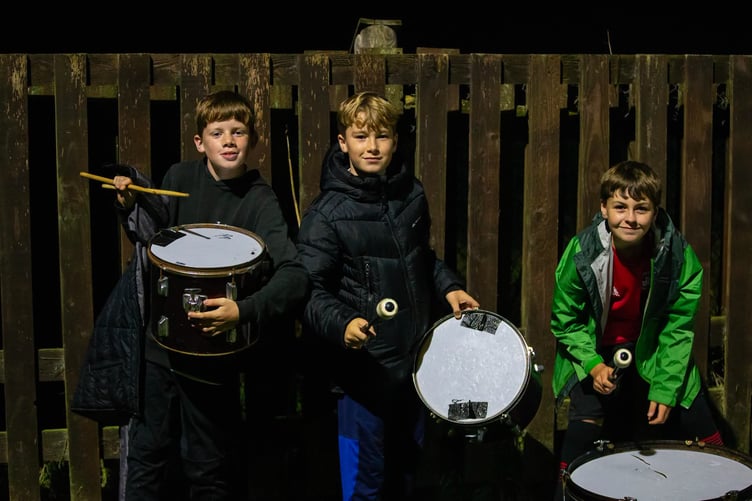 Banging the drums for Tavistock FC. Picture by Dave Crawford.