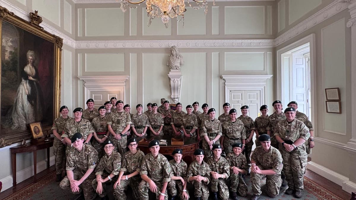 Armeekadetten aus Okehampton wurden als Gäste von Königin Camilla im ...