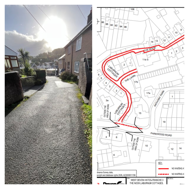 Tiny Tavistock street with 'big' parking issue