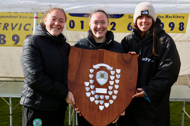 Tavy 7's Ross Shield female winners from Tavistock AC