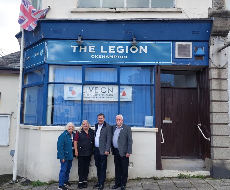Sir Mel Stride MP visits Okehampton RBL.