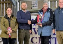 Tribute cup presented at Tavistock in memory of farmer