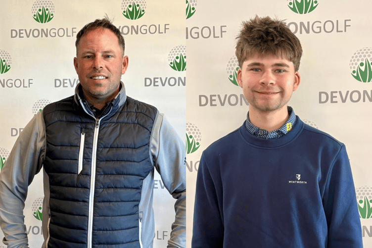 Lee Marels (Dartmouth) and Callum Cogavin (Stover)