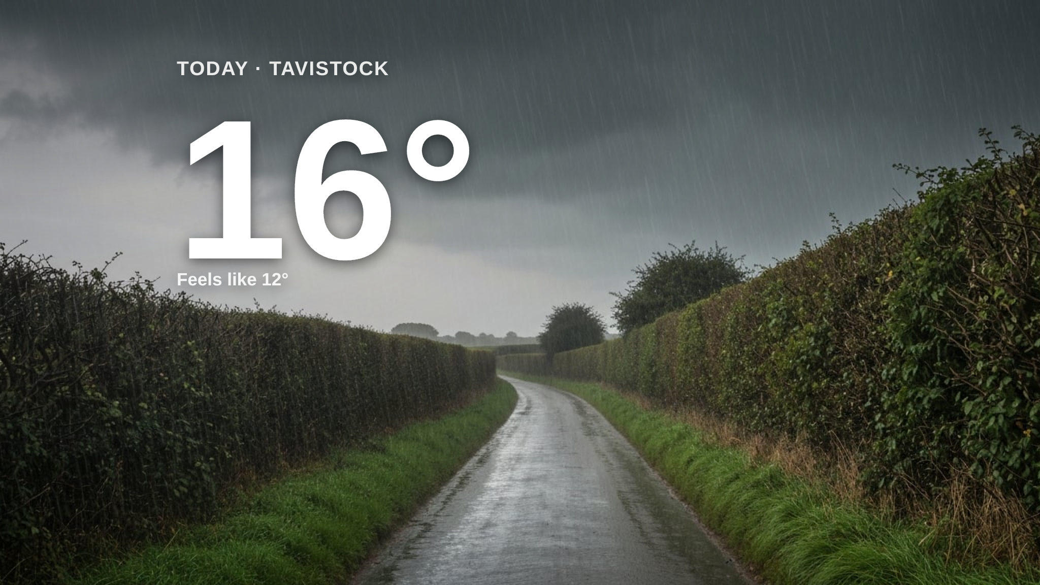 Heavy rain on the way for Tavistock - here's your Saturday forecast