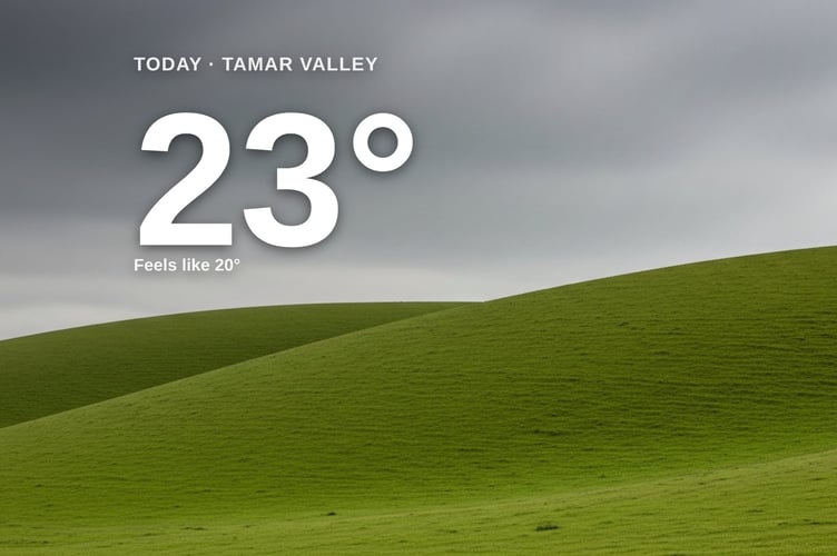 Tamar Valley weather: overcast Tuesday with little chance of rain and a high of 23°C