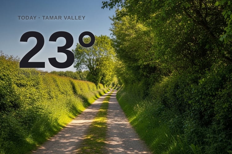 Tamar Valley weather: sunny Friday with minimal rain and a high of 23°C